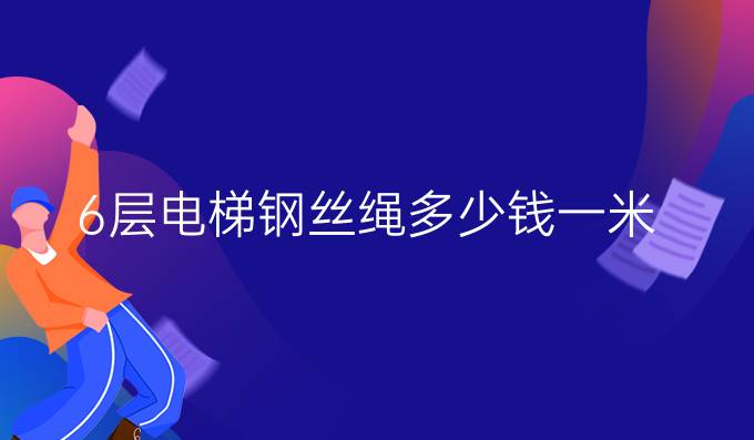 6层电梯钢丝绳多少钱一米