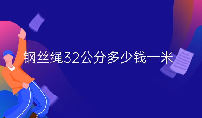 钢丝绳32公分多少钱一米