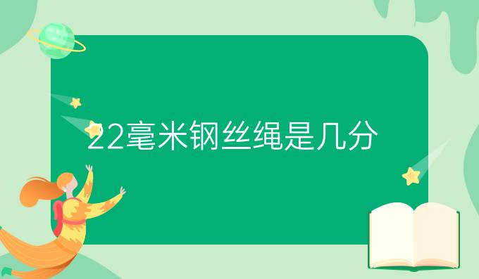 22毫米钢丝绳是几分